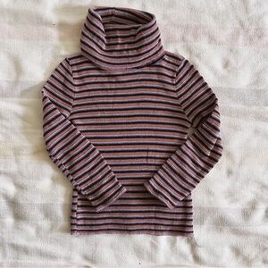 Vintage long sleeve retro striped turtleneck size XS/S